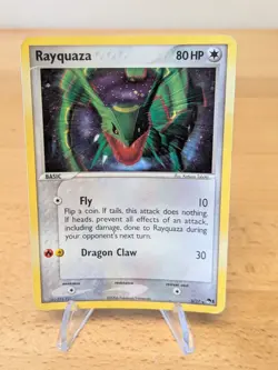 2006 POP Series 1 Rayquaza Holo Rare Foil EX-Era 3/17 LP-MP - Image 1