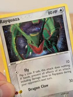 2006 POP Series 1 Rayquaza Holo Rare Foil EX-Era 3/17 LP-MP - Image 2