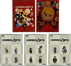 Iconoclasts Limited Run Games 5 Silver Trading Cards #378 Thru #382 New Mint - Image 1