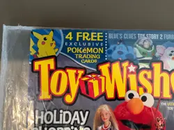 pokemon toy wishes toys r us 1999 gift guide with 4 pokemon cards! Brand new! - Image 1