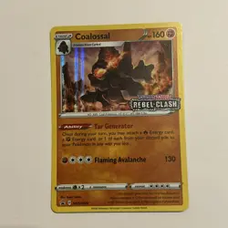 Coalossal SWSH024 Rebel Clash Holo Black Star Promo Pokemon TCG Card - Image 1