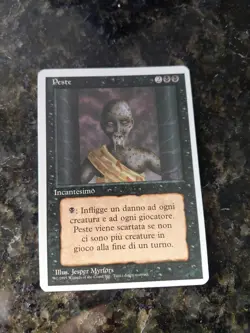 Mtg Pestilence Artist Proof Fourth Edition Italian Unsigned - Image 1
