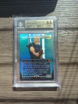 Cloud, Midgar Mercenary Borderless Foil MTG Graded - Image 1
