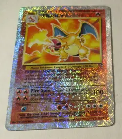 Pokemon TCG Legendary Collection Charizard Reverse Holo Card 3/110 Played 2002 - Image 1