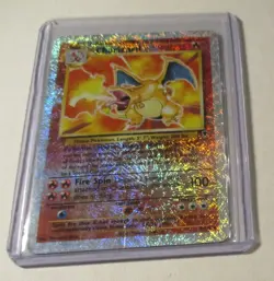 Pokemon TCG Legendary Collection Charizard Reverse Holo Card 3/110 Played 2002 - Image 3