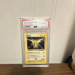 Pokemon Zapdos Base Set Shadowless Holo 16/102 PSA 8.5 English TCG - Image 1