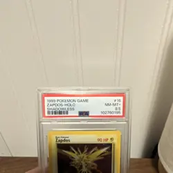 Pokemon Zapdos Base Set Shadowless Holo 16/102 PSA 8.5 English TCG - Image 3