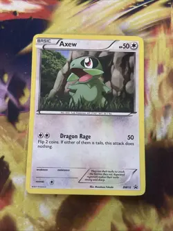 ⚡Axew BW10 Black & White Holo Pokemon Card MP - Image 1