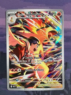 Ethan's Typhlosion 190/182 Pokemon Destined Rivals Illustration Rare Near Mint - Image 1
