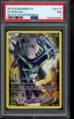 PSA 7 Dialga (Full Art Promo) XY77 XY Holo Pokemon - Image 1
