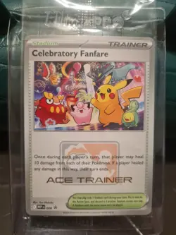 Pokemon TCG - Celebratory Fanfare PROMO 2025 Ace trainer - Sealed/Mint - Image 1