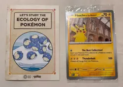 Pikachu at the Museum Jumbo Card + Ecology of Pokemon - Sealed Promo Oversized - Image 1