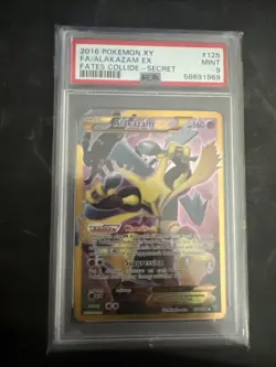 Alakazam EX XY Fates Collide 125/124 2016 Full Art Secret Rare PSA 9 - Image 1