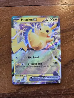 Pikachu ex 063/193 Paldea Evolved Double Rare Pokemon Card - Image 1