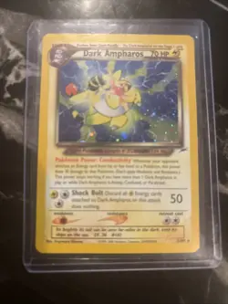 Dark Ampharos 1/105 Neo Destiny 2000 Holo Rare WOTC Pokemon Card TCG - Image 1