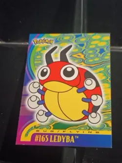 Pokemon Card - Ledyba #165 - Johto Series - Topps-non Foil - Image 1