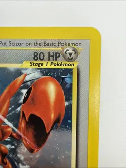 Scizor 10/75 Neo Discovery Holo Rare Vintage Pokemon Card - Image 4