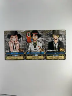 one piece berry match match sheet luffy nami sanji card - Image 1