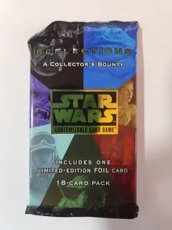 STAR WARS REFLECTIONS CCG FACTORY SEALED BOOSTER PACK (18 CARDS PER PACK) - Image 1