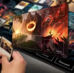 MTG Table Playmat TCG CCG Mouse Pad Trading Card Game Mat With Zones - Image 2