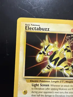 Pokemon Electrabuzz CCG #2 WB Movie Promo Black Star TCG - Image 2
