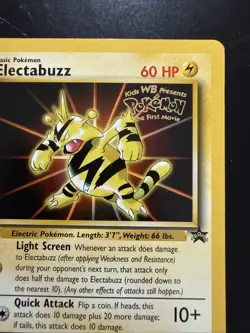 Pokemon Electrabuzz CCG #2 WB Movie Promo Black Star TCG - Image 3