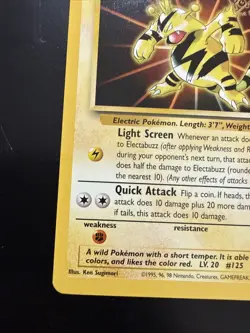 Pokemon Electrabuzz CCG #2 WB Movie Promo Black Star TCG - Image 5