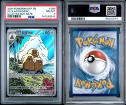 Pokemon SSP EN Alolan Dugtrio Illustration Rare #208/191 Surging Sparks PSA 8 - Image 5