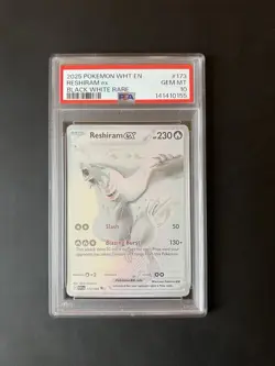 PSA 10 Reshiram ex 173/086 White Flare Gem Mint Pokemon TCG - Image 1