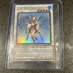 Yugioh! IB the World Chalice Justiciar BLTR-EN089Ultra Rare 1st Ed Ships SameDay - Image 1