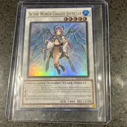 Yugioh! IB the World Chalice Justiciar BLTR-EN089Ultra Rare 1st Ed Ships SameDay - Image 2