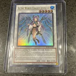Yugioh! IB the World Chalice Justiciar BLTR-EN089Ultra Rare 1st Ed Ships SameDay - Image 3