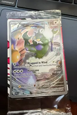 Pokemon Sealed Tornadus 210 Black Star SV Scarlet Violet Promo Card Rare ETB - Image 1