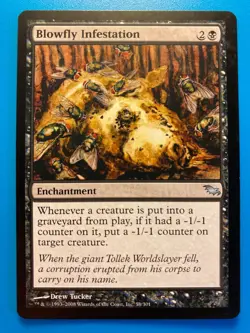 MTG 1x Blowfly Infestation # 58 Shadowmoor Magic the Gathering Card x1 NM - Image 1