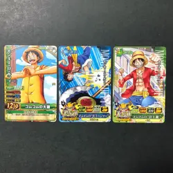 S4999 Luffy Japanese One Piece Berry Match Carddass Card YF4 - Image 1