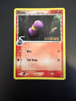 Ekans 47/101 EX Dragon Frontiers Stamped Reverse Holo Pokemon Card NM - Image 3