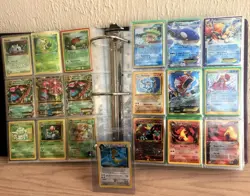 Huge 7 Pound Pokemon Vintage Cards Binder Lot Every Card Is 10+ Years Old 1200+ - Image 1