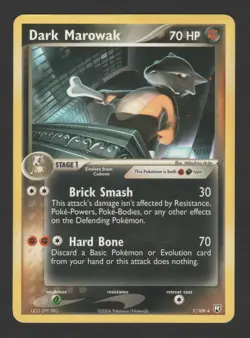 Dark Marowak Non Holo EX Team Rocket Returns 7/109 ENG - Pokemon Card - Image 1