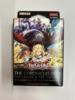 Yu-Gi-Oh THE CHRONICLES DECK The Fallen The Virtuous (All-Foil Edition) Sealed - Image 1