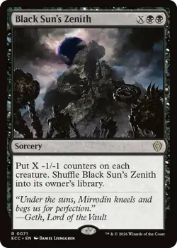 x1 Black Sun's Zenith R MTG Commander: Lorwyn Eclipsed M/NM, English - Image 1