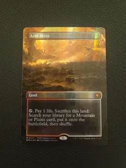 Arid Mesa- Tarkir Dragonstorm Borderless Dragonscale Foil (SPG 114) MTG - Image 4