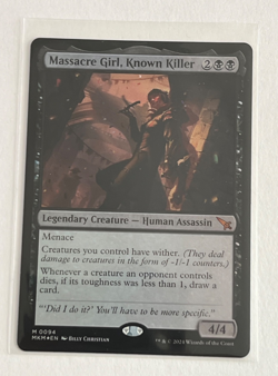 MTG Massacre Girl Known Killer - Foil - Murders at Karlov Manor - #94 - Image 1