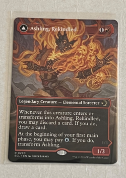 MTG Ashling Rekindled - Borderless - Lorwyn Eclipsed #290 - Image 1