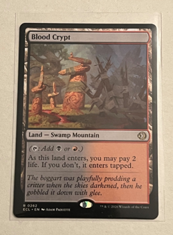 MTG Blood Crypt - Lorwyn Eclipsed #262 - Image 1