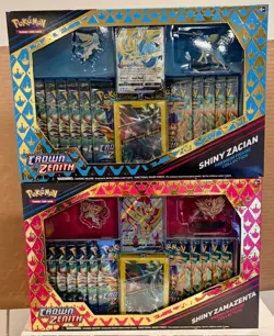 Pokemon Crown Zenith Shiny Zacian & Zamazenta Premium Figure Collection Box (2) - Image 1