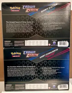 Pokemon Crown Zenith Shiny Zacian & Zamazenta Premium Figure Collection Box (2) - Image 2