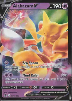 Pokemon TCG - Alakazam V - SWSH083 - SWSH: Sword & Shield Promo Cards (4) - Image 1