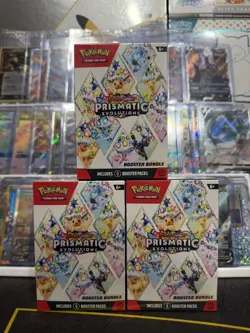 Pokemon TCG Scarlet & Violet Prismatic Evolutions Booster Bundle Factory Sealed - Image 1