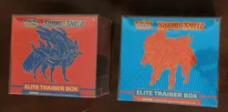 Pokemon Sword N Shield Elite Trainer Box Combo Set-Zacian/Zamazenta Arts w/Case - Image 2