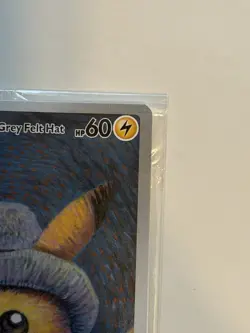 Pokemon Van Gogh Pikachu with Grey Felt Hat SVP Black Star Promo 085 SEALED - Image 5